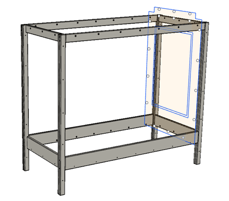 Diagram Showing Patented Secure Clamping Design for Enclosure Panels