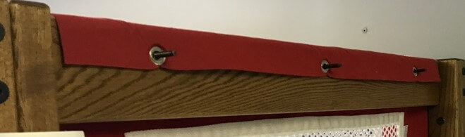 Photo showing details of the Patented Secure Clamping Design for Enclosure Panels